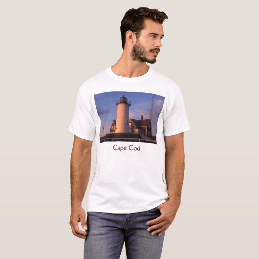 Nobska Lighthouse, Cape Cod T-shirt (Voorkant volledig)