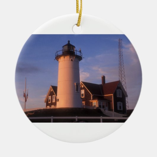 Nobska Lighthouse Keramisch Ornament (Voorkant)