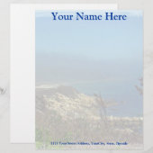Nobska Point - Bossen Hole - Cape Cod Massachusett Gepersonaliseerd Briefhoofd (Voorkant / Achterkant)