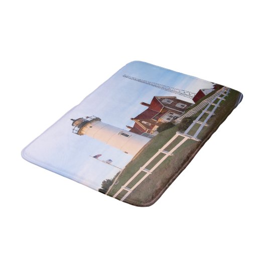 Nobska Point Lighthouse, Cape Cod Massachusetts Badmat (Gekanteld)