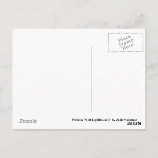 Nobska Point Lighthouse II Briefkaart (Achterkant)