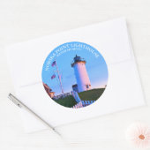 Nobska Point Lighthouse Massachusett Sticker (Envelop)