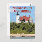 Nobska Point Lighthouse, Massachusetts Briefkaart (Voorkant / Achterkant)