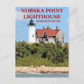 Nobska Point Lighthouse, Massachusetts Briefkaart (Voorkant)