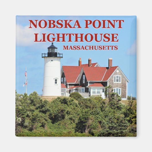 Nobska Point Lighthouse, Massachusetts Magnet (Voorkant)