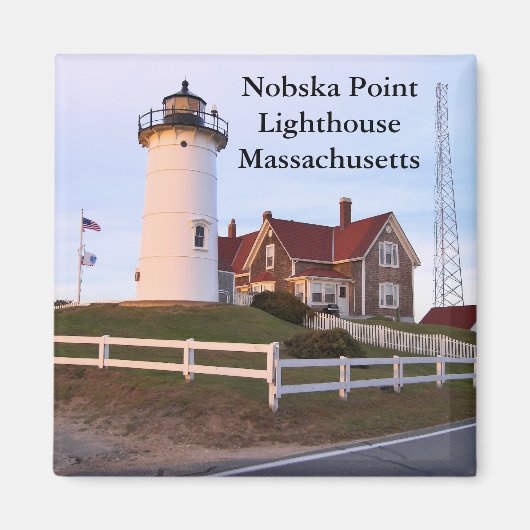 Nobska Point Lighthouse, Massachusetts Magnet (Voorkant)