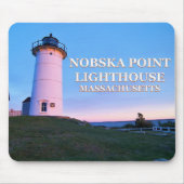 Nobska Point Lighthouse, Massachusetts Mousepad Muismat (Voorkant)