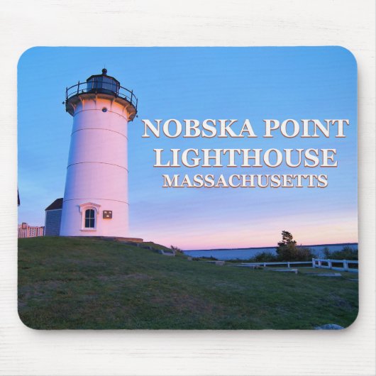 Nobska Point Lighthouse, Massachusetts Mousepad Muismat (Voorkant)