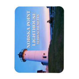 Nobska Point Lighthouse Massachusetts Photo Magnet Magneet
