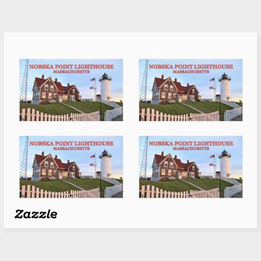 Nobska Point Lighthouse, Massachusetts Stickers (Vel)