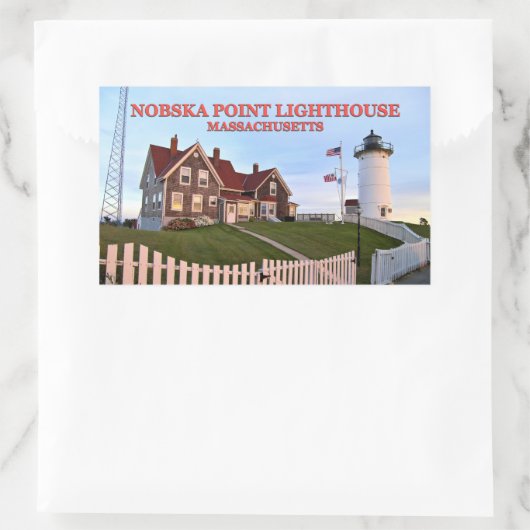Nobska Point Lighthouse, Massachusetts Stickers (Tas)