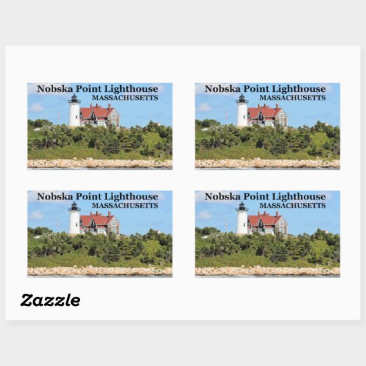 Nobska Point Lighthouse, Massachusetts Stickers (Vel)