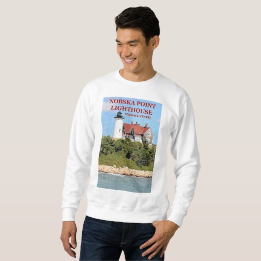 Nobska Point Lighthouse, Massachusetts Sweatshirt (Voorkant volledig)