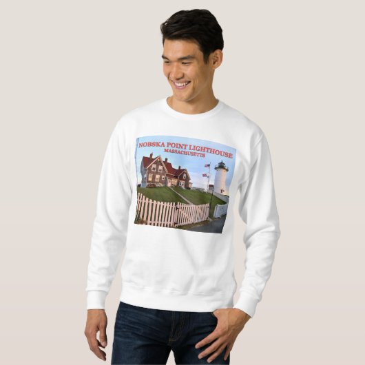 Nobska Point Lighthouse, Massachusetts Sweatshirt (Voorkant volledig)