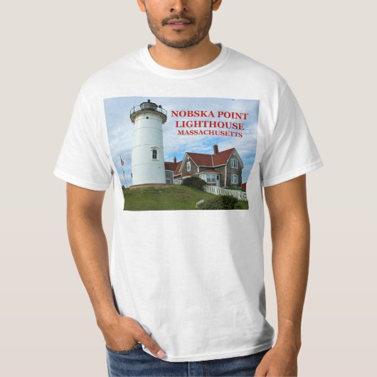 Nobska Point Lighthouse, Massachusetts T-Shirt (Voorkant)