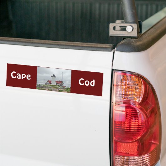Nobska Point Lighthouse-reeks Bumpersticker (Op Truck)