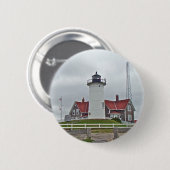 Nobska Point Lighthouse-reeks Ronde Button 5,7 Cm (Voorkant /achterkant)