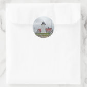 Nobska Point Lighthouse-reeks Ronde Sticker (Tas)