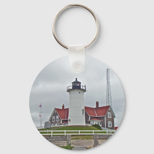 Nobska Point Lighthouse-reeks Sleutelhanger (Voorkant)