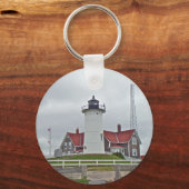 Nobska Point Lighthouse-reeks Sleutelhanger (Voorkant)