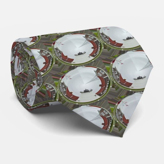 Nobska Point Lighthouse Stropdas (Opgerold)