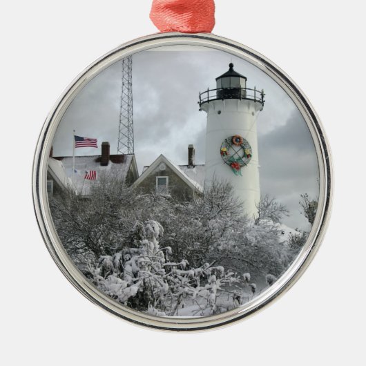 Nobska snow wreath ornament (Voorkant)