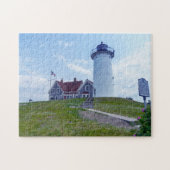 Nobska Vuurtoren Cape Cod MA Legpuzzel (Horizontaal)