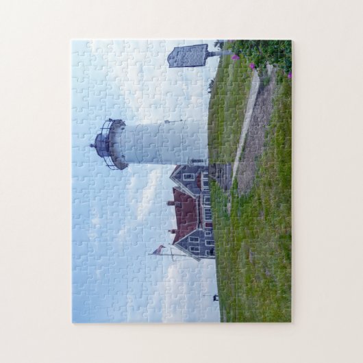 Nobska Vuurtoren Cape Cod MA Legpuzzel (Verticaal)