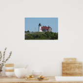 Nobska vuurtoren in Falmouth Poster (Keuken)