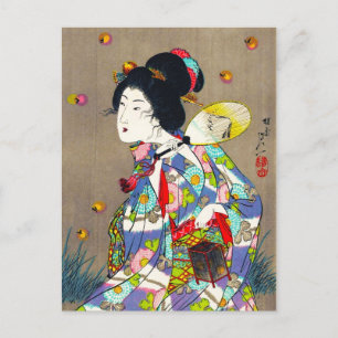 Nobukazu Yosai-favorieten van mooie dames-liefhebb Briefkaart