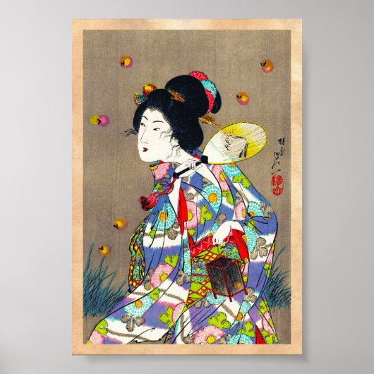 Nobukazu Yosai-favorieten van mooie dames-liefhebb Poster (Voorkant)