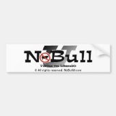 NoBullU Bumpersticker (Voorkant)