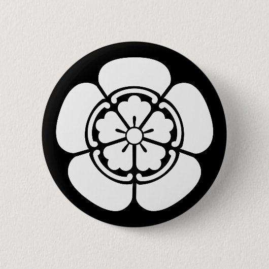 Nobunaga Oda Ronde Button 5,7 Cm (Voorkant)