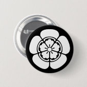 Nobunaga Oda Ronde Button 5,7 Cm (Voorkant /achterkant)