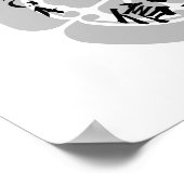 Nobunaga Oda Tenka Fubu Calligrafie Poster (Hoek)