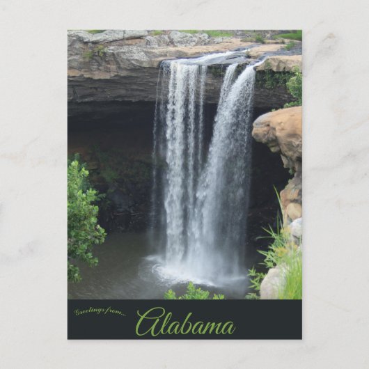 Noccalula Falls Gadsden Alabama Briefkaart (Voorkant)