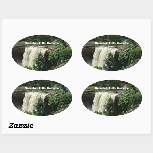 Noccalula Herfsten, Gadsden, Alabama Ovale Sticker (Vel)