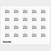 Noch butch noch femme vierkante sticker (Vel)