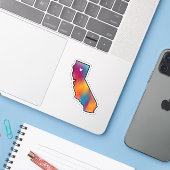 Noch Cal Love Small Vinyl Sticker (Laptop met iPhone)