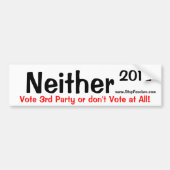 Noch de Bumpersticker van 2012 (Voorkant)
