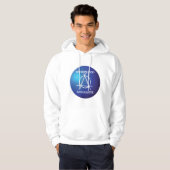 Noch God, noch Meester Anarchie Symbool Hoodie (Voorkant volledig)