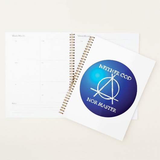 Noch God, noch Meester Anarchie Symbool Planner