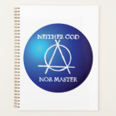 Noch God, noch Meester Anarchie Symbool Planner (Voorkant)