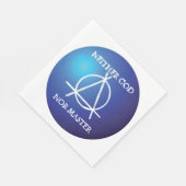 Noch God, noch Meester Anarchie Symbool Servet (Hoek)