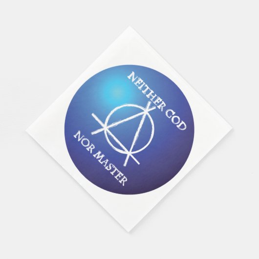 Noch God, noch Meester Anarchie Symbool Servet (Hoek)