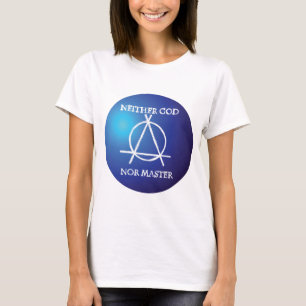 Noch God, noch Meester Anarchie Symbool T-shirt