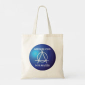 Noch God, noch Meester Anarchie Symbool Tote Bag (Achterkant)