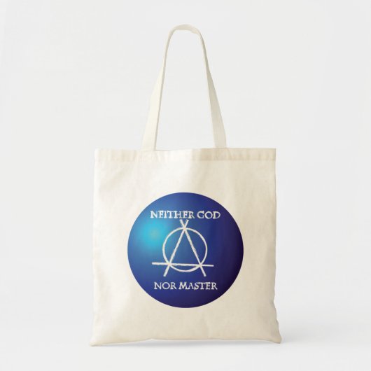 Noch God, noch Meester Anarchie Symbool Tote Bag (Voorkant)
