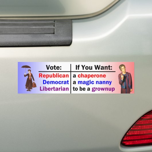 Noch Nanny noch Chaperone Bumpersticker (Op auto)