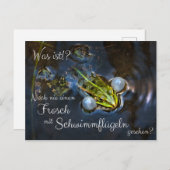 Noch nie einen Frosch mit Schwimmflügeln gesehen? Briefkaart (Voorkant / Achterkant)